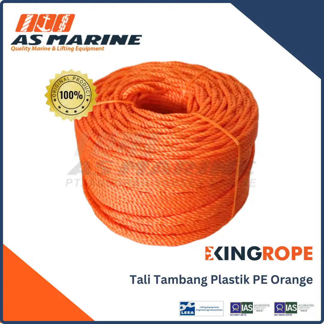 tali tambang plastik PE warna orange